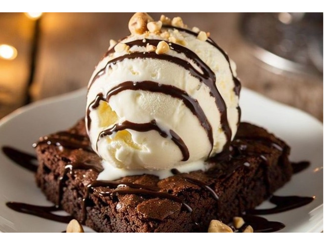 Browine Ice cream